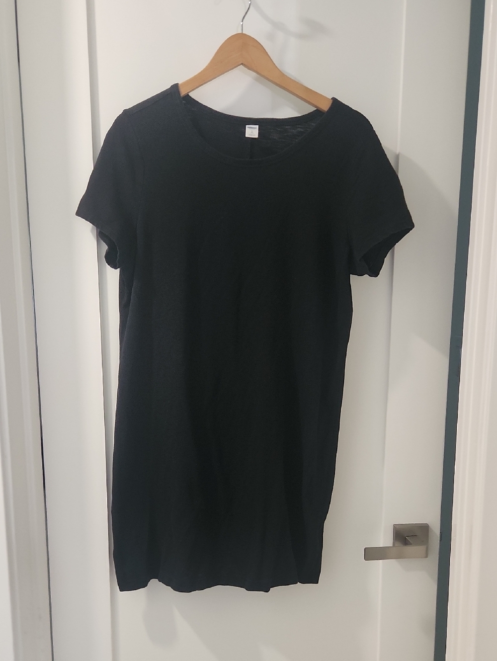 Old Navy Black Short Sleeve T-Shirt Dress
